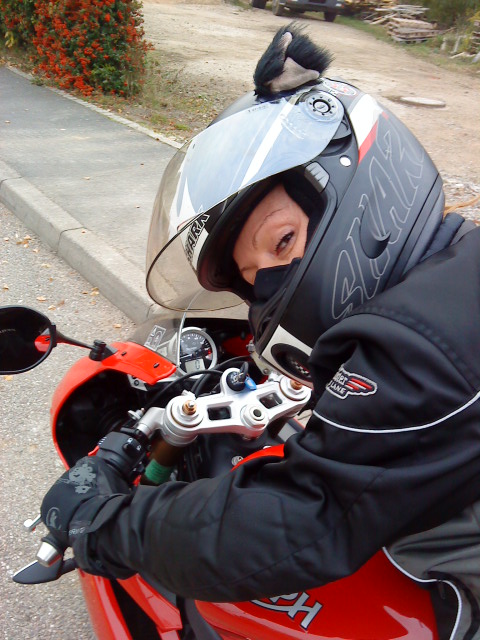 Triumph Daytona 675 vue pilote Triumph Daytona 675 vue pilote