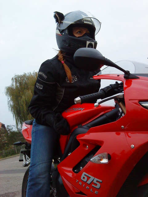 Triumph Daytona 675 vue de profil Triumph Daytona 675 vue de profil