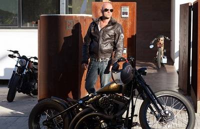 Blouson moto aviateur